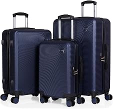 CABIN GO 5513 Set of 3 Suitcases - Hand Luggage 55 cm, Medium 65 cm, Large 76 cm Suitcase, Hard ABS