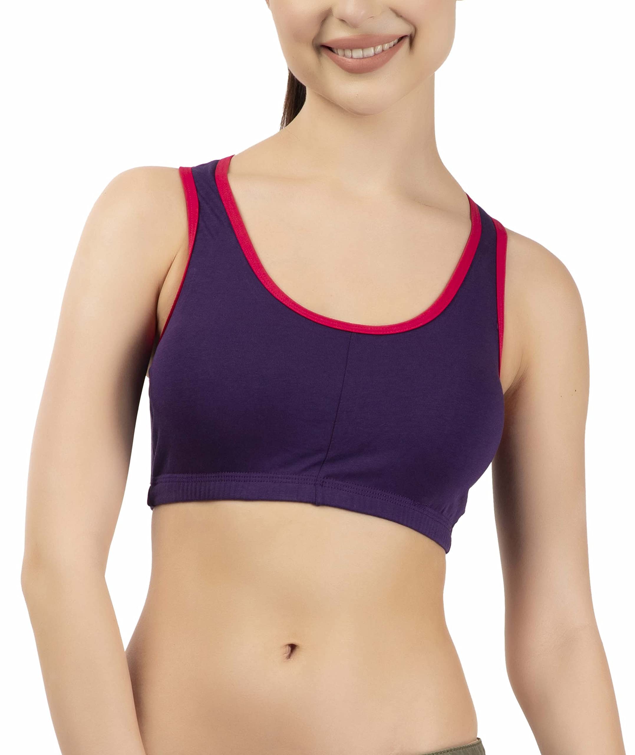 eve's beauty Women's Racerback Sports Bra (Padded)-picture-39