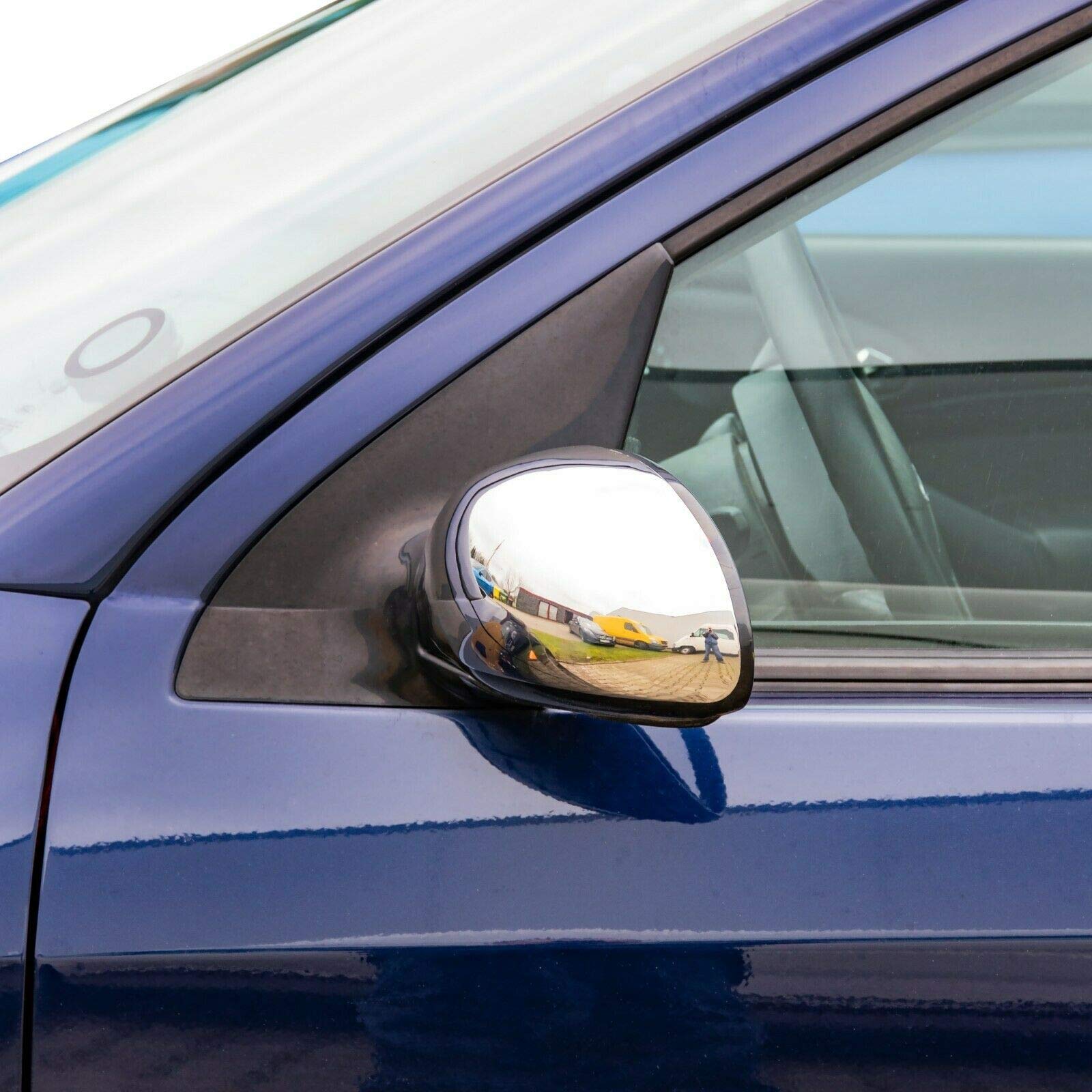 Chromowane obudowy lusterek ważne dla FORD FOCUS | 1998-2004 Stal nierdzewna 2 zestaw Zewnętrzne pokrywy lusterek