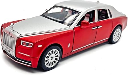 Amazon Lioo 高シミュレーション1 28ロールスロイス高級車合金モデル音光プルバック6ドア男の子のおもちゃ 子供のための絶妙なギフト ミニカー ダイキャストカー おもちゃ