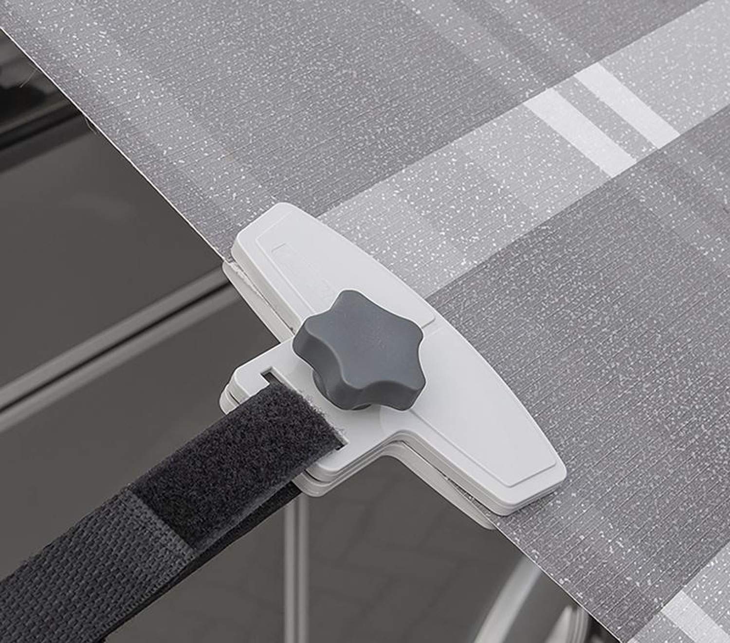 ProPlus 361732 2 Stück Markisenklemmen Anti Flattern Teppichclips - verhindert das Flattern durch den Wind