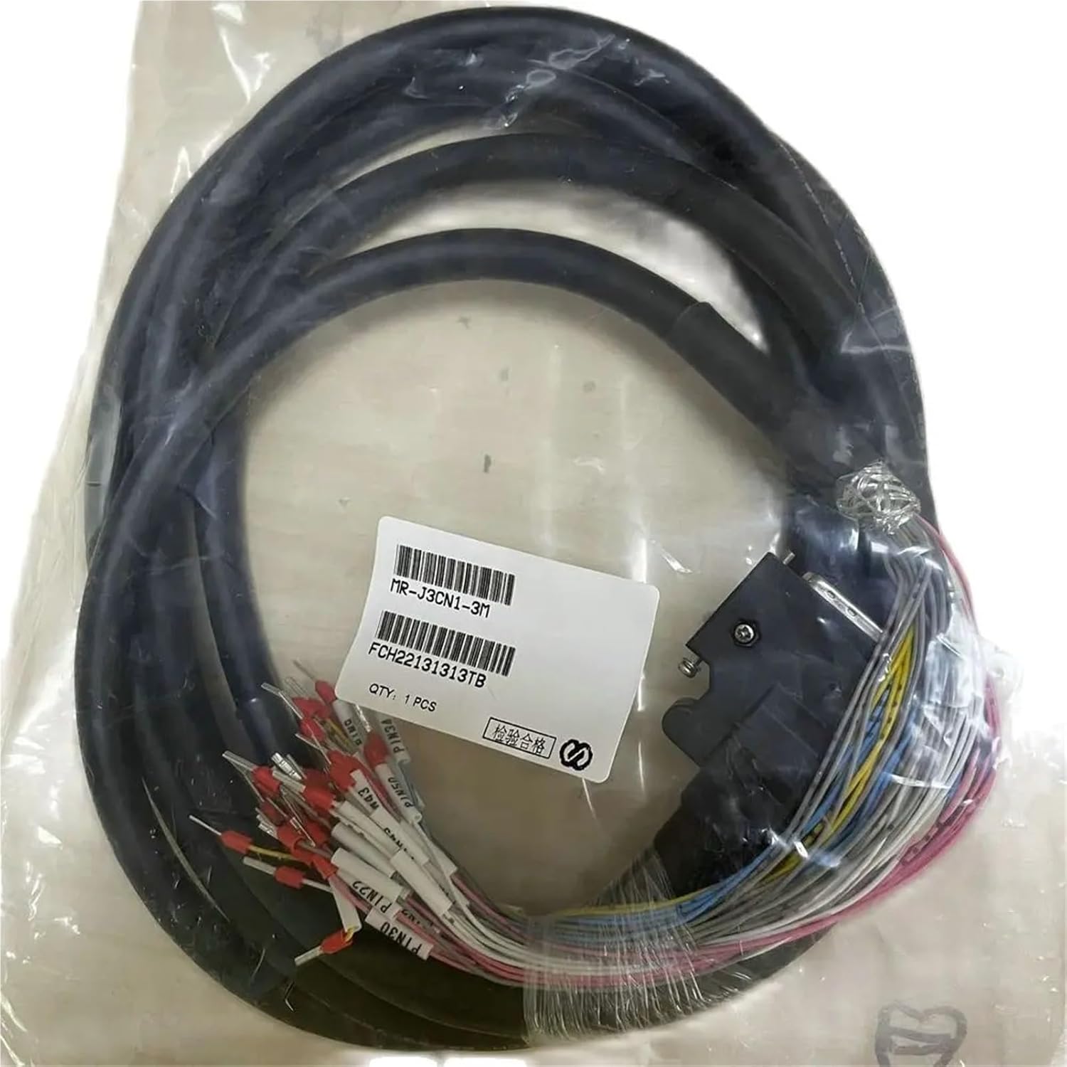 50P Welding Wire at Both Ends of MR-J3CN1 SERVO CN1 Signal Wire I/O 0.5m 1m 2m 3 Meters 5m Length(2m)