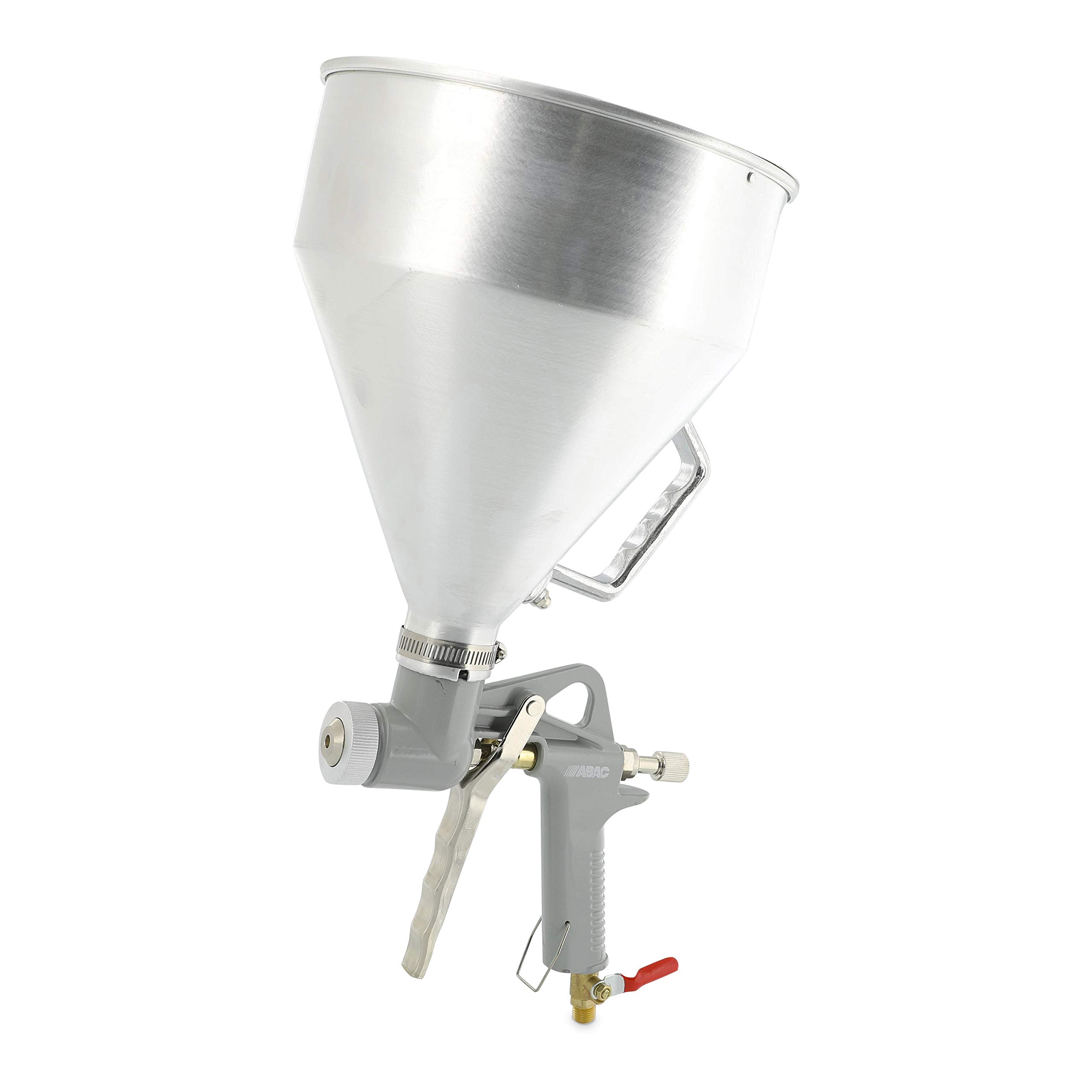 ABAC Pistolet à Plâtre G-534 avec Ventouse de 4500ml, Buses de 4, 6 et 8 mm, Taille Max des Grains de Plâtre de 3 mm, Pression Max de 4 Bars. Taille Du Grain de Plâtre 3 mm, Pression Max. 8 Bar