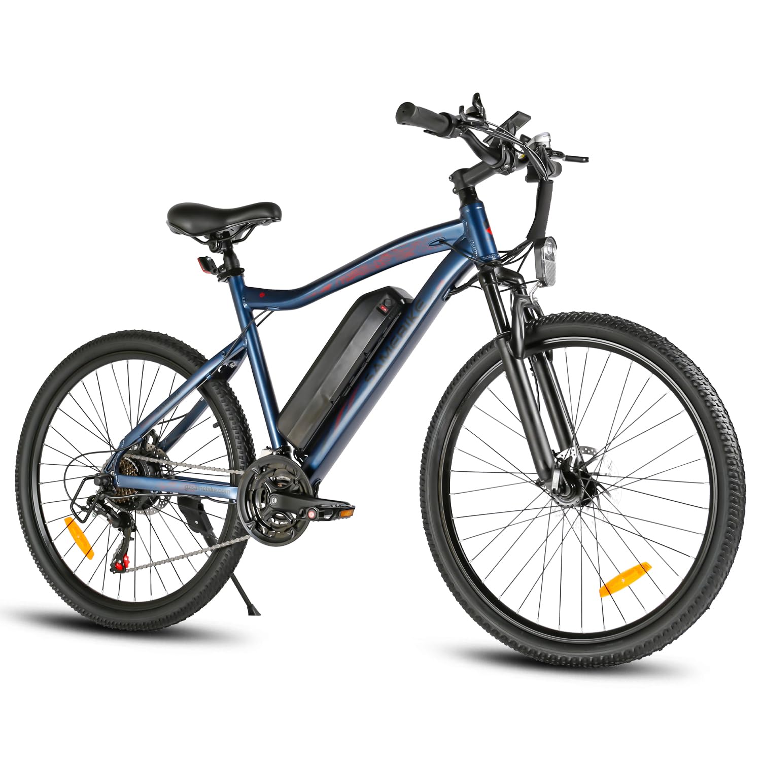 SAMEBIKE Bicicleta electrica, 2025 Bici Eléctrica, Bicicleta de montaña Adulto,Bicicleta montaña de, e Bike MTB batería 36V13Ah, Shiman0 21 velocidades (SY26-II, Azul)