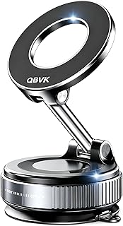 Vacuum Magnetic Car Phone Holder Stand,Reinforced Ultra-Strong Vacuum Suction Cup,360° Rotation&Foldable,Universal Dashboa Price In India