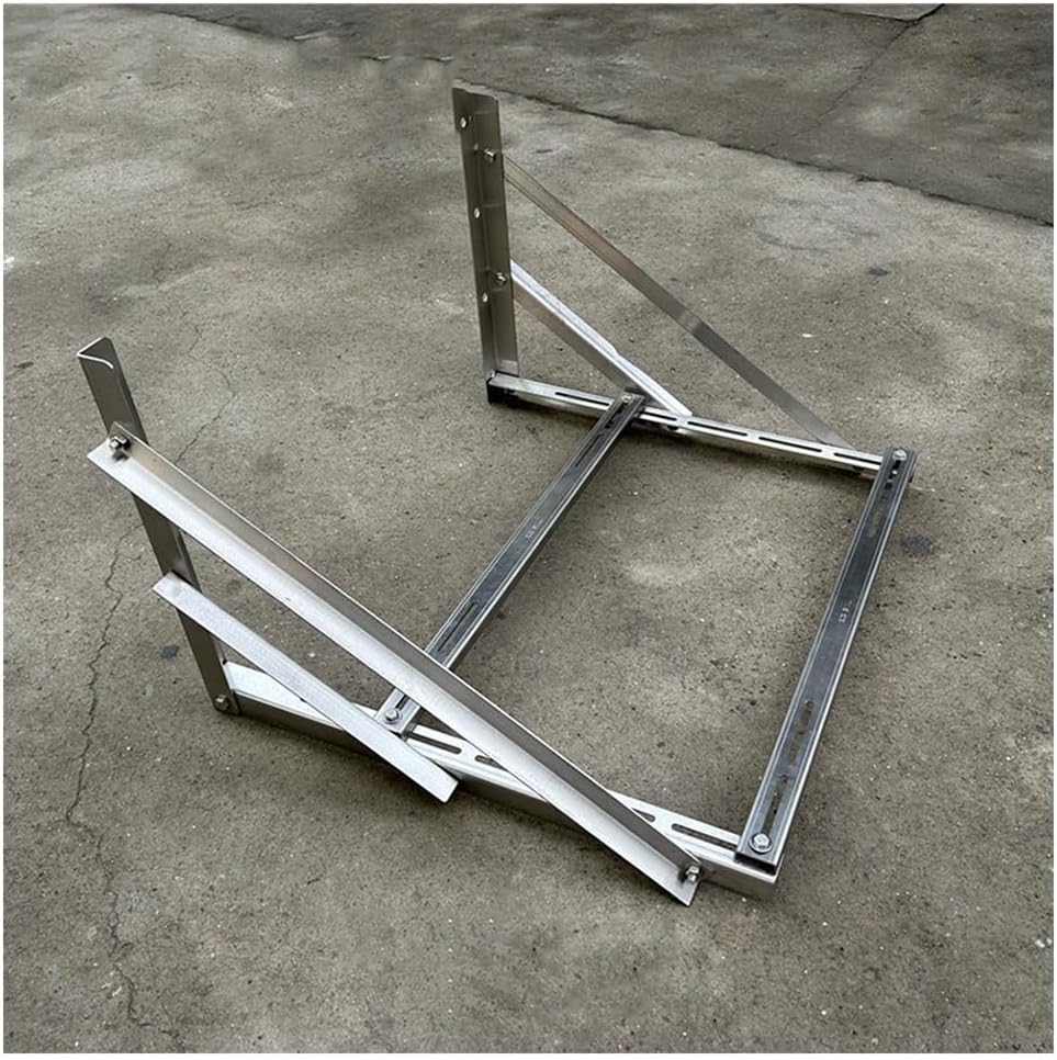 Air Conditioner Support Bracket, Mounting Bracket for Condenser Split Air Conditioner Heat Pump Systems, Support Condenser up to 500kg, Rust Free Stainless Steel ( Color : Silver , Size : 120x66cm/2.8