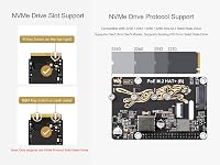 Waveshare POE M.2 HAT+ Raspberry Pi 5 NVMe SSD adapter PCIe Gen2/3 5