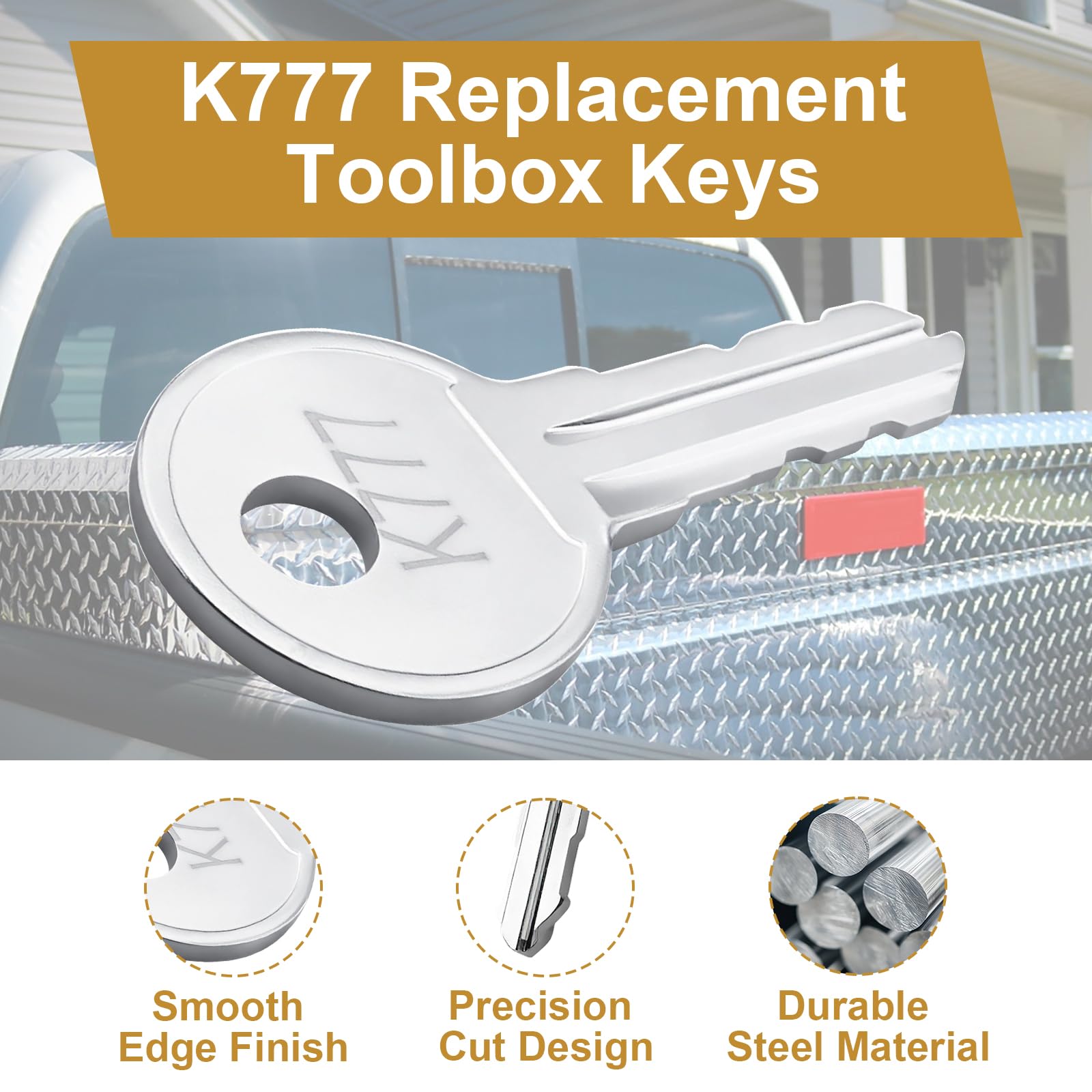 Replacement Toolbox Keys for Weather Guard Truck Tool Box,K777 Pre