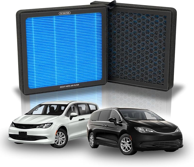Filtro de cabine CF12283 ZEZUT com carvão ativado para Chrysler Pacifica, Voyager e Grand Caravan – 1 unidade