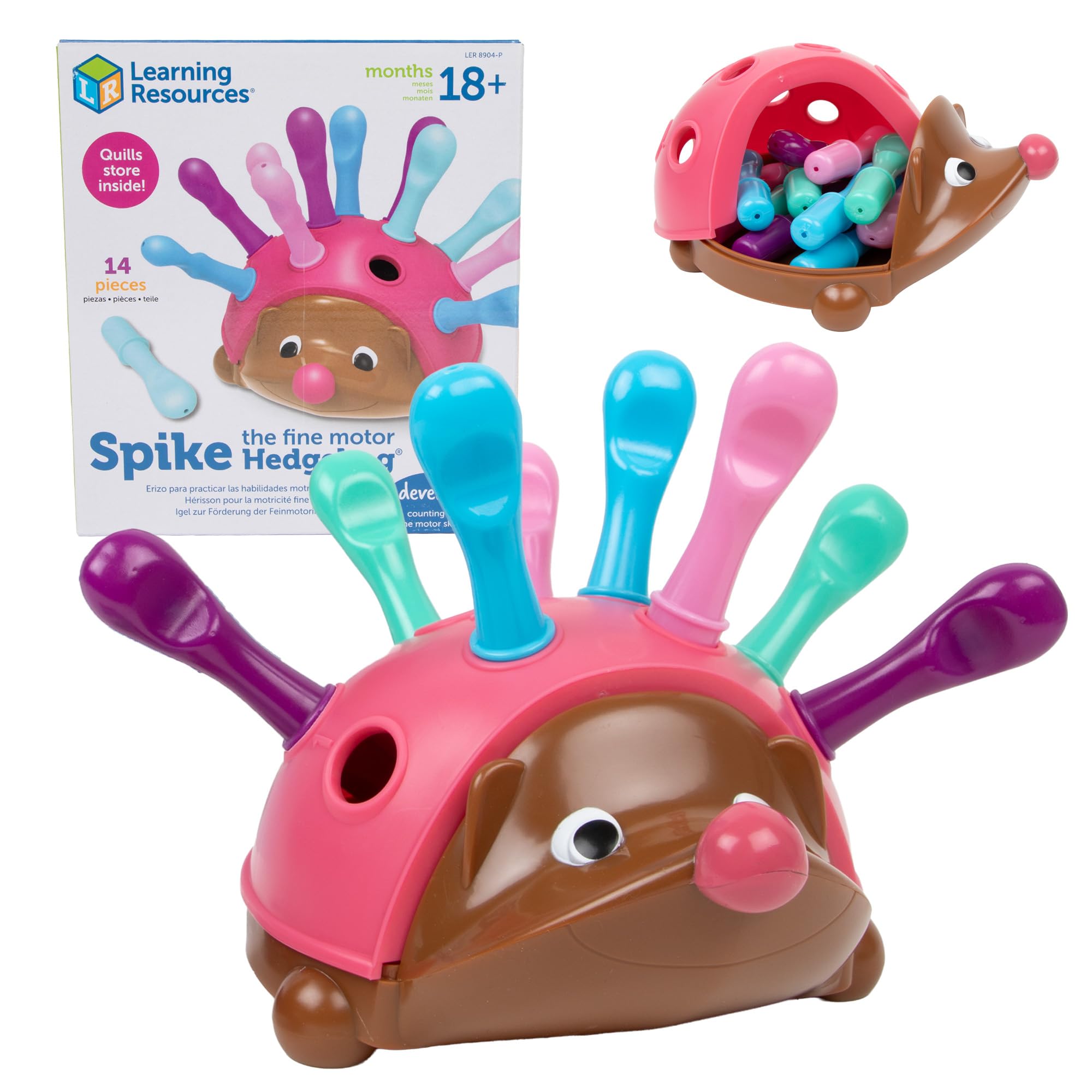 Amazon.com: Learning Resources Spike The Fine Motor Hedgehog Pink