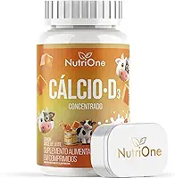 Cálcio + Vitamina D3 Kids Concentrado Sabor Doce de Leite - 60 Comprimidos Mastigáveis - Suplemento Infantil e Juvenil - Nutrione