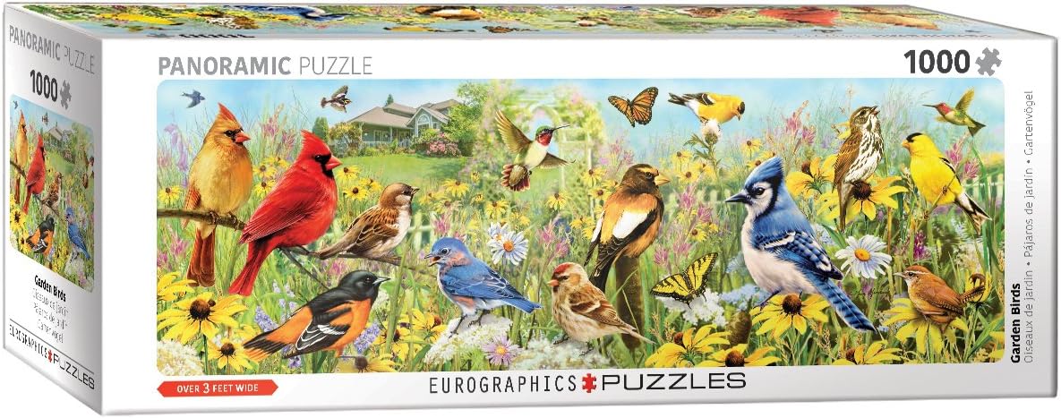EuroGraphics Backyard Birds Panoramic 1000pc