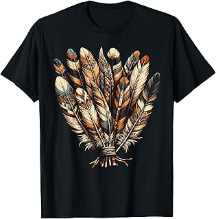 Southwest Native American Indian Tribal Feather T-Shirt
