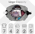 Narwey Article personnel Sac de voyage pour avion Petit sac de voyage sous le siège Transporter des bagages pour avion Small Gym Bag Sac d'hôpital pour femmes et hommes 25L (Gris)