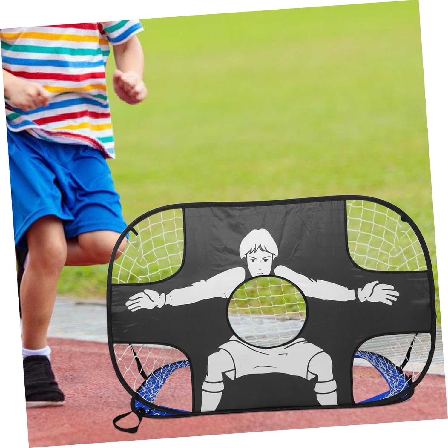 Portable Foldable Soccer Goal Net for Backyard Training Durable Construction for Boy Girl Versatile Indoor and Outdoor Use Compact Design for Easy Storage