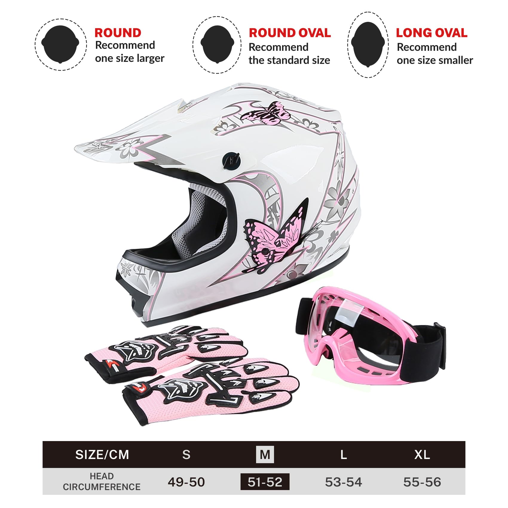TCT-MT DOT Youth Kids ATV Motocross Offroad Street Helmet Full Face Motorcycle Off-Road ATV Helmet Dirt Bike Motocross +Gloves+Goggles-Multicolour Graffiti