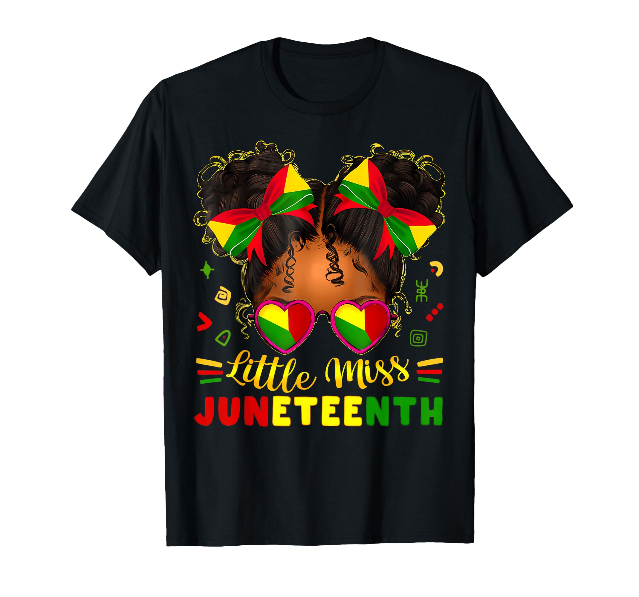 Miss Juneteenth Freedom Black American African Toddler Girl T-Shirt