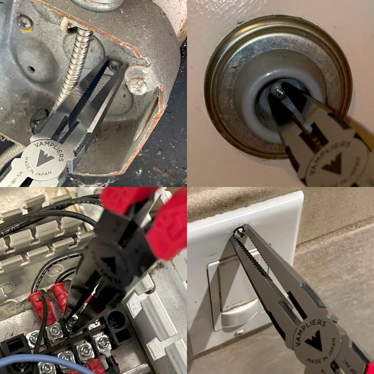 VAMPLIERS 7.5" Stripped Screw Extractor Needle Nose Pliers. Made in Japan. Time-Saving Long Nose Screw Removal Plier for Removing Damaged Fasteners in Confined Spaces. - Image 7