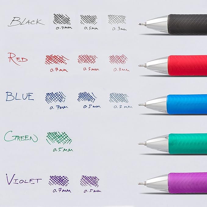 Pentel ENER-GEL RTX Bolígrafo de Gel Retráctil 0.5mm Verde Pack de 2 miniatura 8