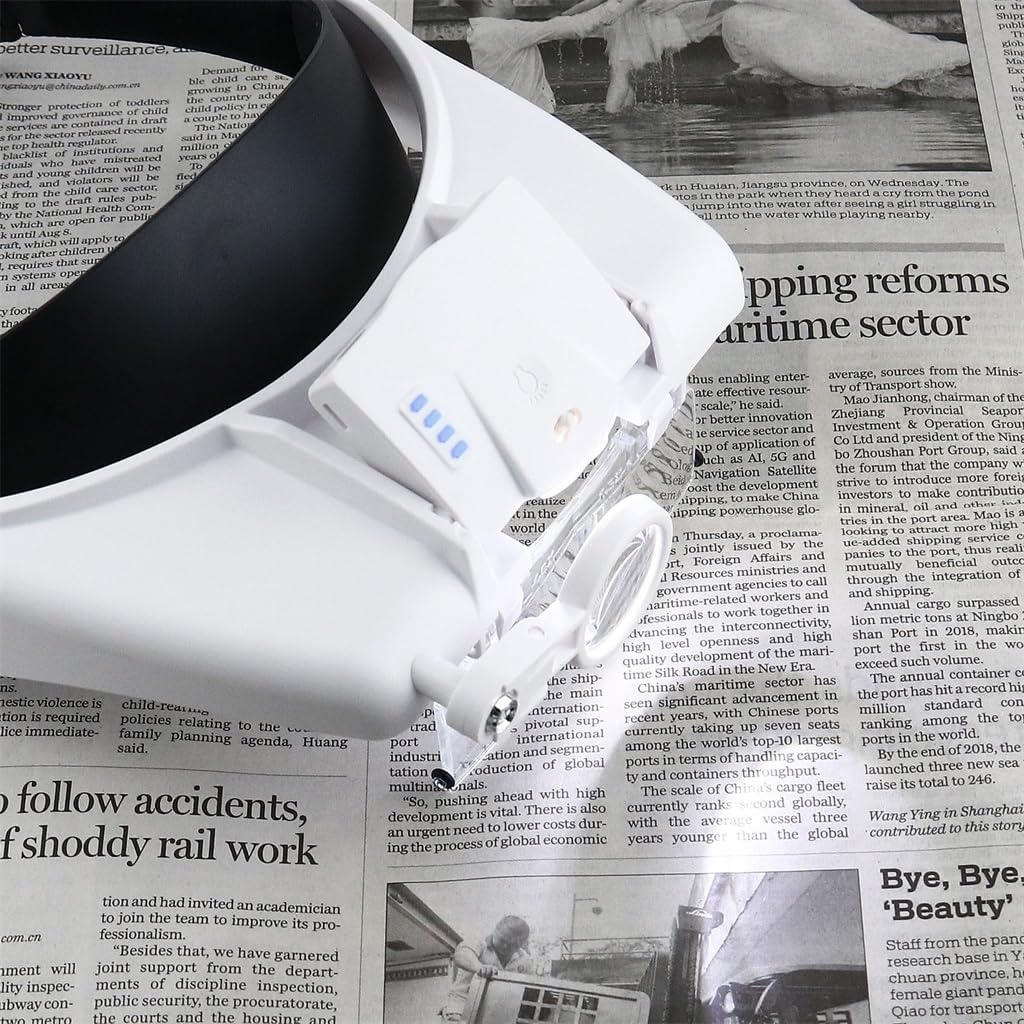 Mounted Magnifying Glass Multiple LED Lights Touch Switch Rechargeable Magnifying Glass