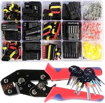 Car Terminals Plug Male Female 16-20AWG Waterproof Automotive Connectors Disconnect Wiring 1/2/3/4/5/6Pin Electrical Wirem Kit Water Proof Series Way Marine Truck Boat Motorcycle