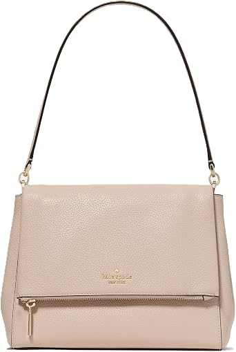 kate spade new york Womens Leila Pebbled Leather Medium Flap Shoulder Bag