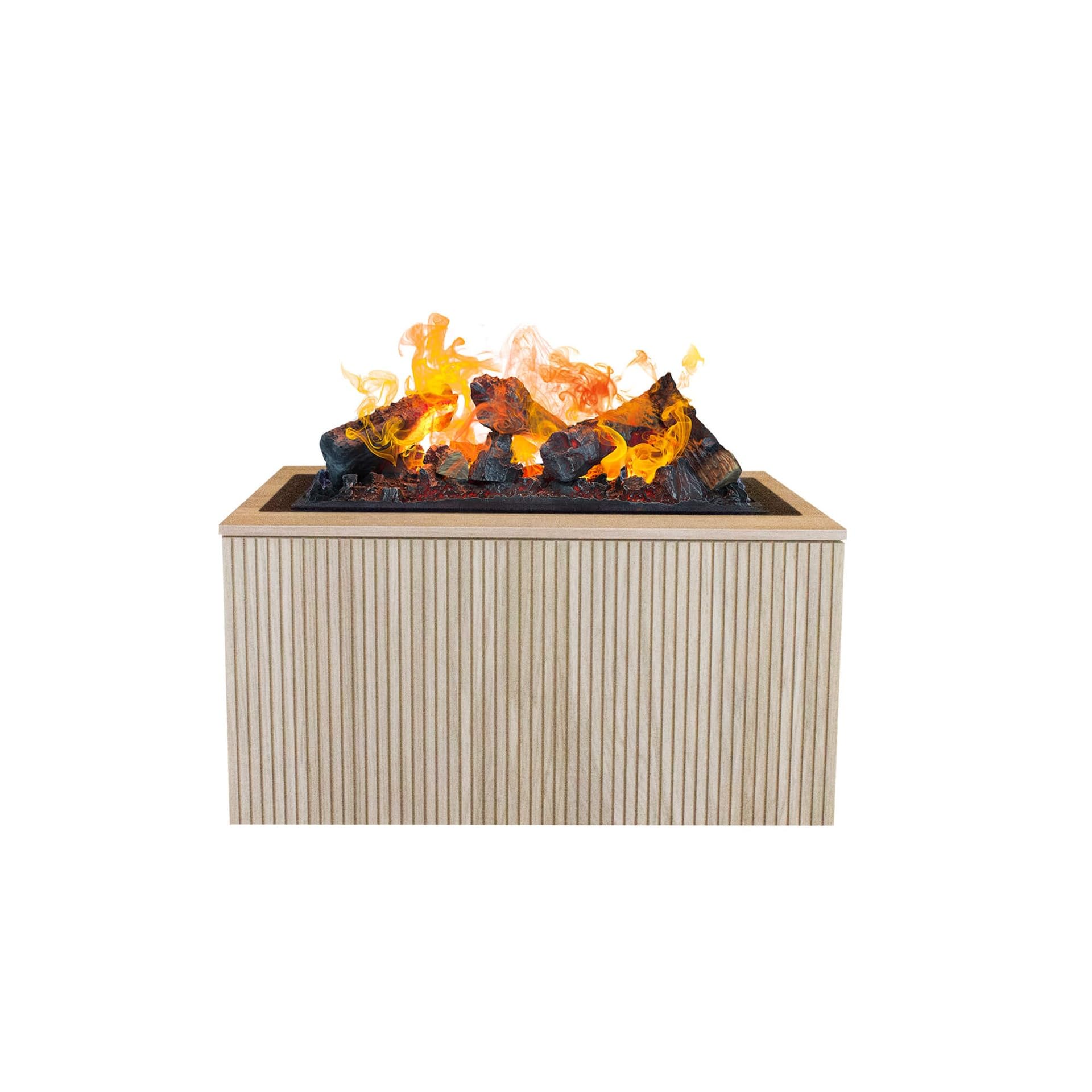 Jörne-Compact - Camino elettrico a vapore acqueo Opti-Myst, cassetta 600, camino decorativo