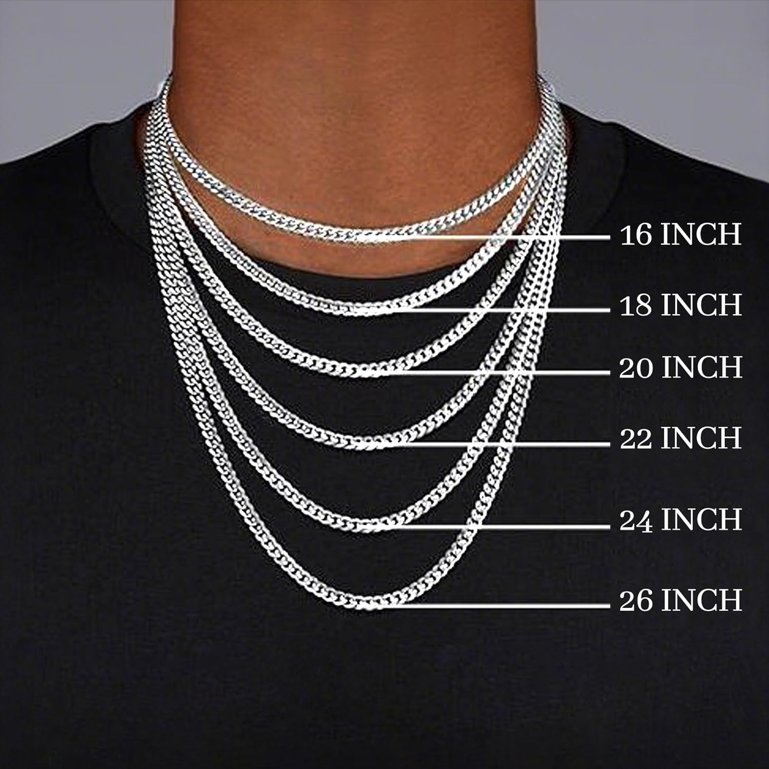 925 Silver Chain for Men 5mm/7mm/9mm Cuban Link Chain Necklace Mens Jewelry Gifts - Image 5