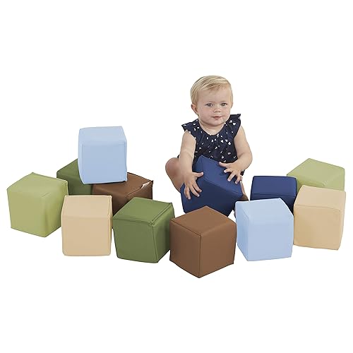 Vista 22 de ECR4Kids Softzone - Bloques blandos para niños (12 piezas)