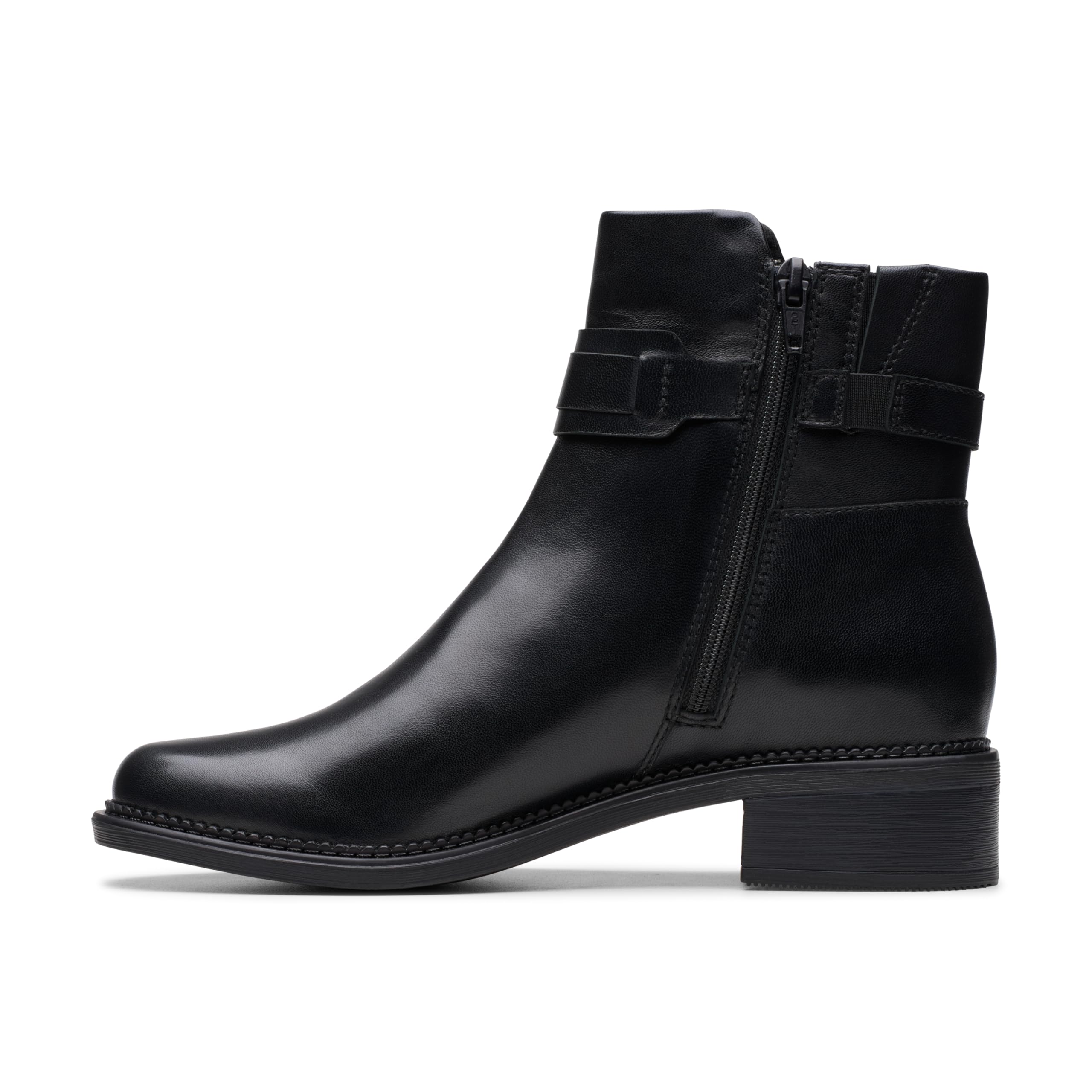 Clarks Maye Bella Womens Black Leather, 6