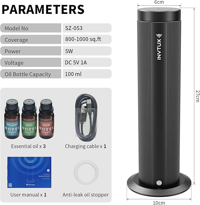 Difusor de Aromas Eléctrico Invtux 1000 ft² Aluminio miniatura 2