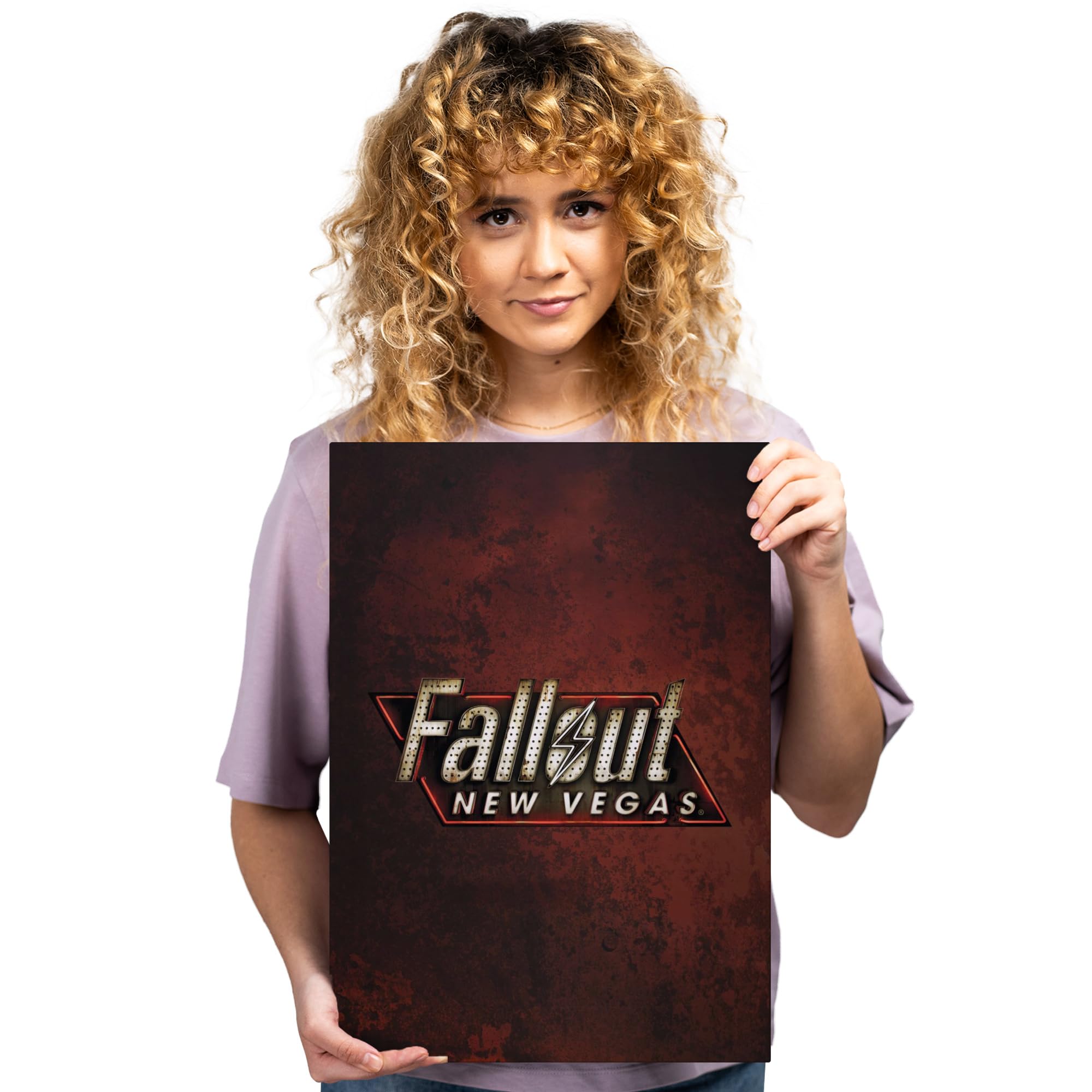 Displate - Poster In Metallo - Montato a Magnete - Fallout - Fallout New Vegas