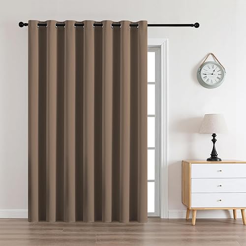 Miniatura 90 de CUCRAF Juego de 2 paneles de cortinas opacas negras de 54 pulgadas de largo, cortinas de oscurecimiento de habitación para sala de estar y