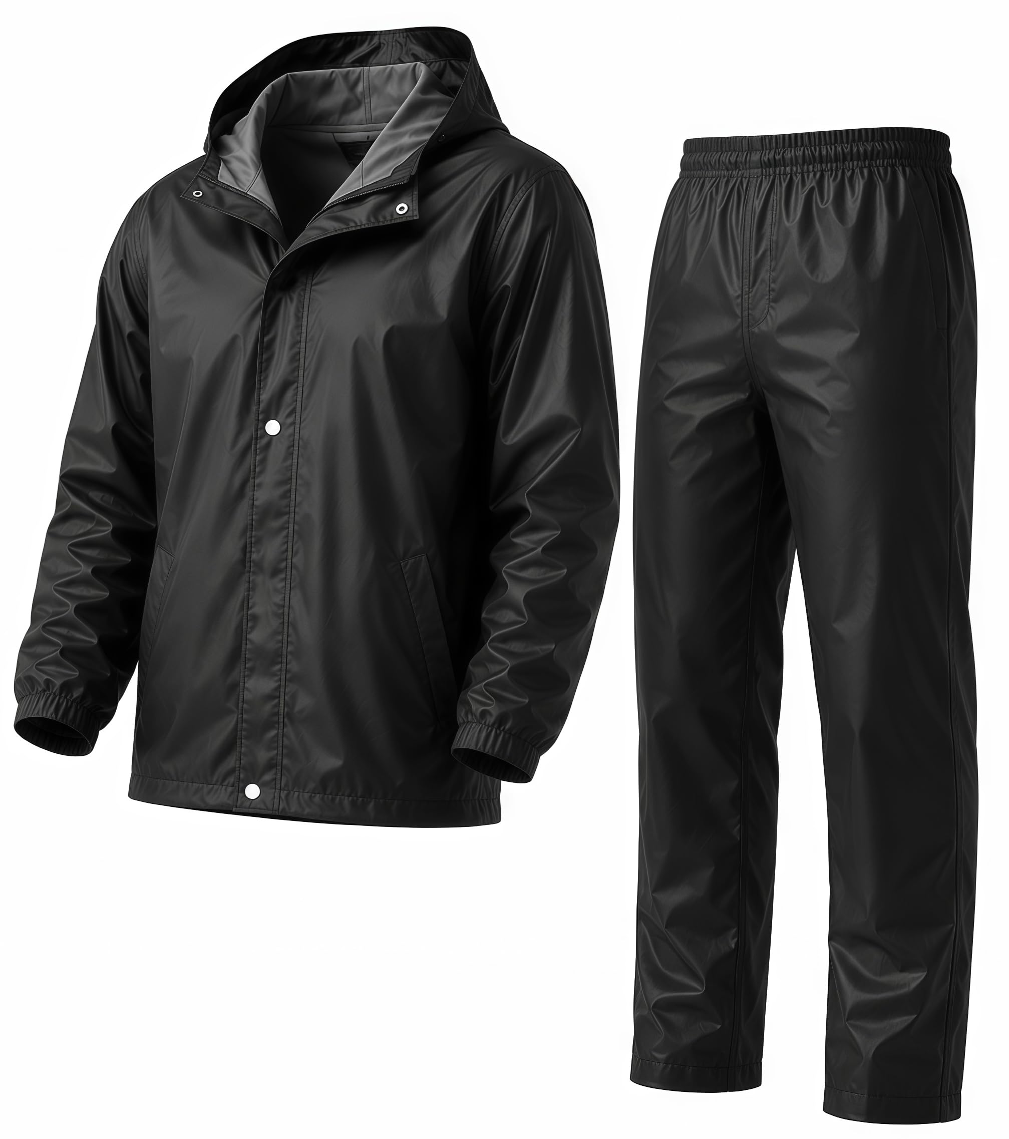 Mens Raincoat Suit with Pant Set Trendiva Series | Waterproof Lightweight Breathable Rain Wear | Strong Stitching, Elastic Cuff & Waterproof Zipper Raincoat for men waterproof-image-32