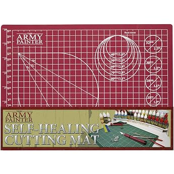 The Army Painter, Self-Healing Cutting Mat, Double-Sided PVC Non-Slip | Mat, 3-ply grid miniature and model cutting pad, A4, 