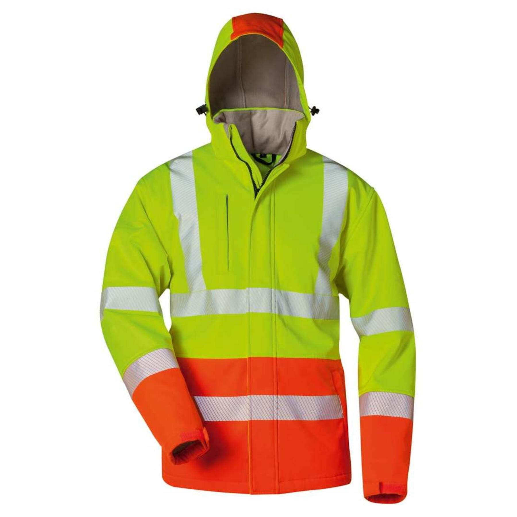 SAFESTYLE WATTIERTE Warnschutz-Softshelljacke