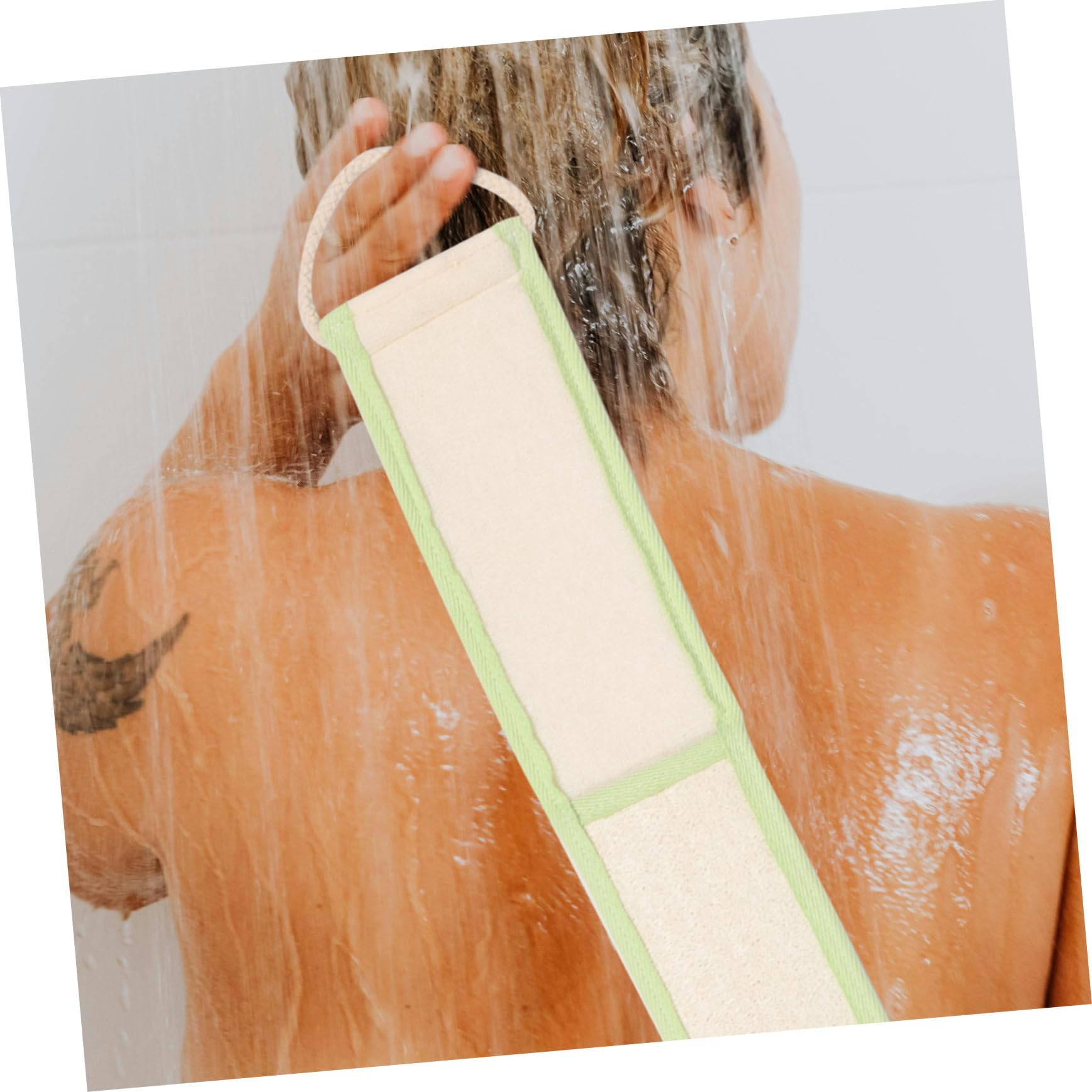 Didiseaon 4 Piezas Maleza Esponja Trasera Para Ducha Para Hombres Exfoliante De Espalda Para Ducha Depurador De Ducha Trasera Fregador De Espalda Para Baño Accesorios De Baño Esponja Vegetal
