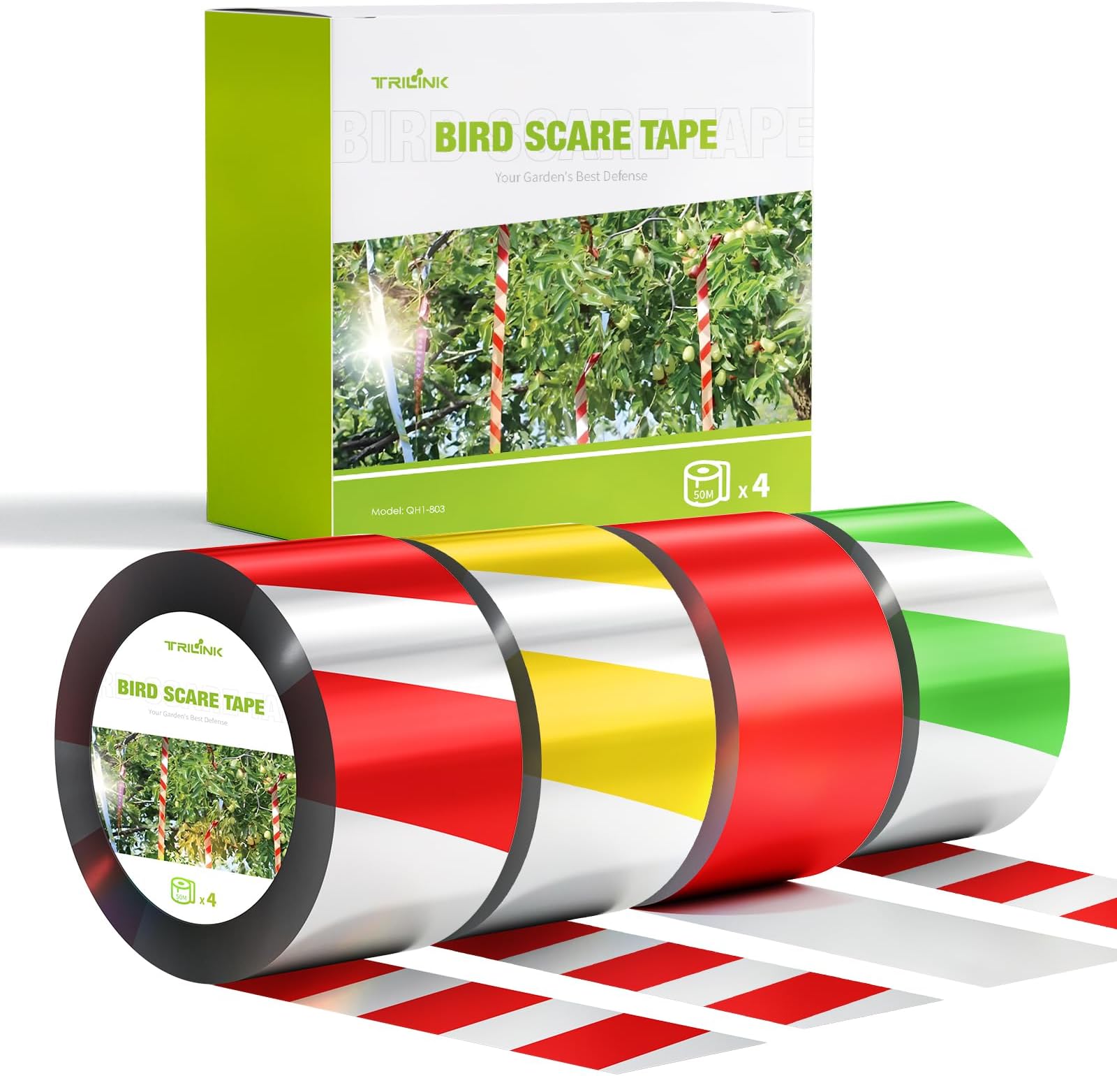 Bande Répulsive Anti Oiseaux, Ruban Effaroucheur, Bande Holographique Pour Oiseaux 100m X 2 4cm Double Face Bande Repulsive Anti Oiseaux Pour Eloigner Les Pigeons Corbeaux Et Plus 4992574188 L Nopad