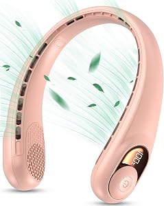 KIDEE S9 ネッククーラー 首掛け扇風機 ネックファン (PINK)