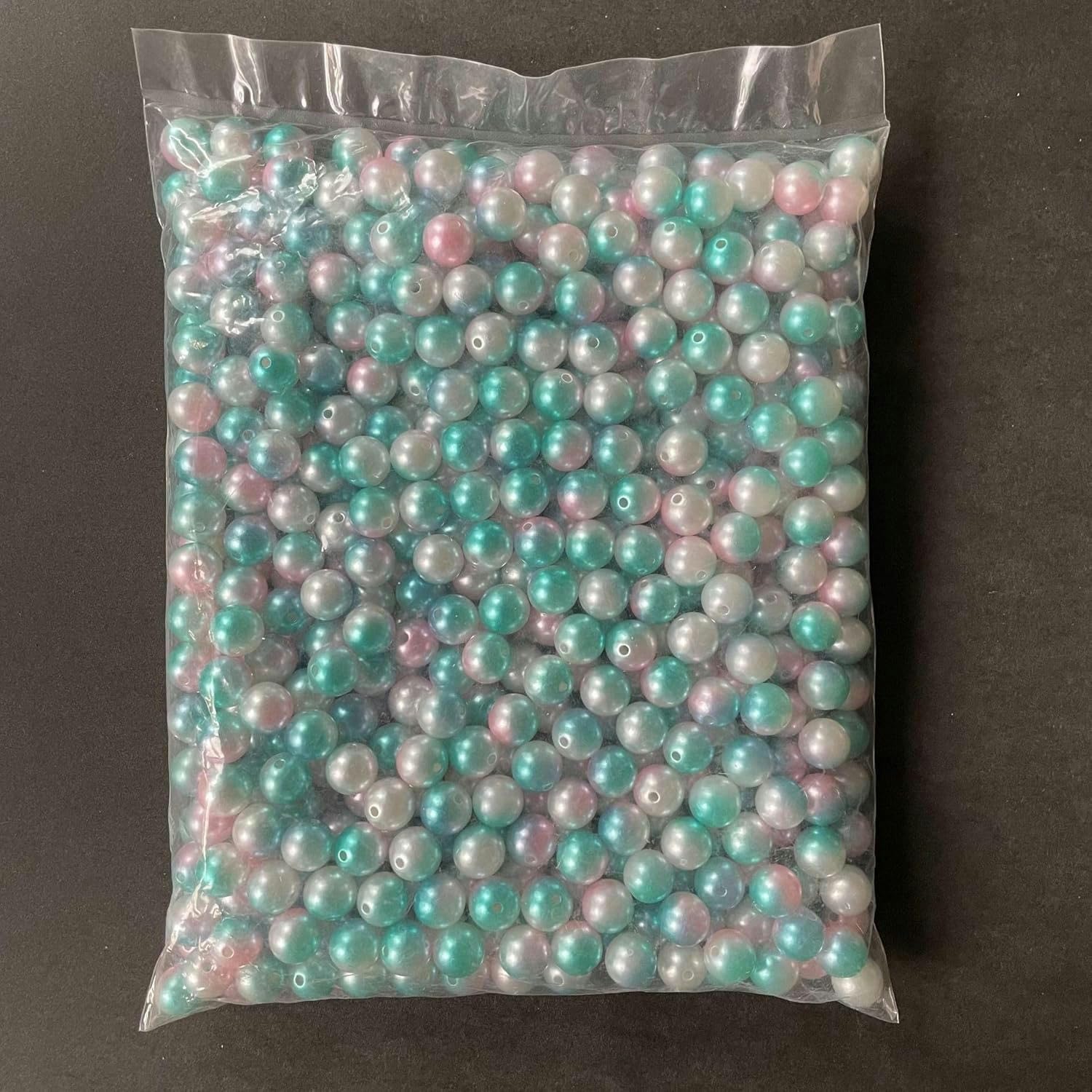 550/1000/4500/18000/50000 piezas 3-12 mm Degradado Perlas de imitación coloridas, Cuentas de semillas acrílicas para pulseras Fabricación de joyas DIY-3#-0,4 cm 18000 piezas