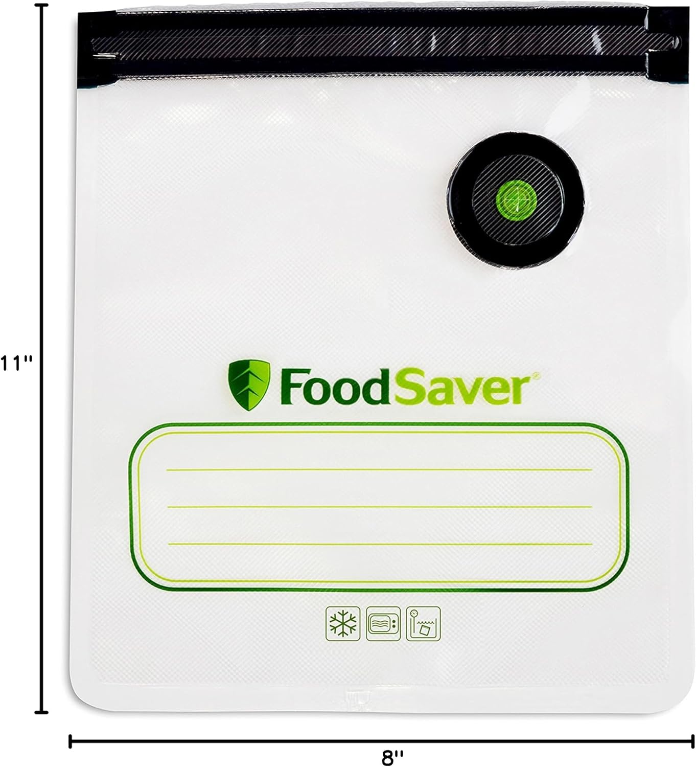 FoodSaver® Reusable Quart Vacuum Zipper Bags, for Use with FoodSaver Handheld Vacuum Sealers, 10 Count & 1-Gallon Vacuum Zipper Bags, 12 Count, Multi