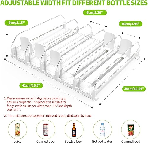 Miniatura 4 de Organizador de bebidas para refrigerador, dispensador de latas de soda para refrigerador, dispensador automático de bebidas para refrigerador con