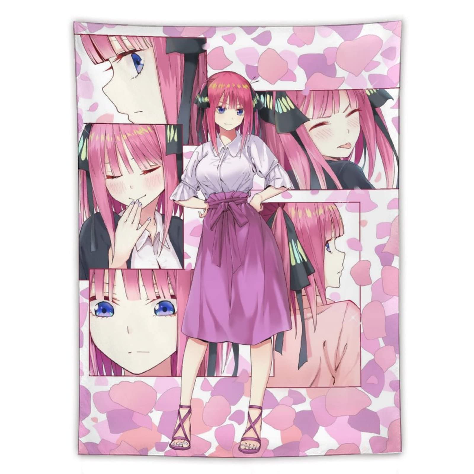 Amazon.co.jp: 五等分の花嫁 中野二乃 タペストリー 写真の背景ライブ 