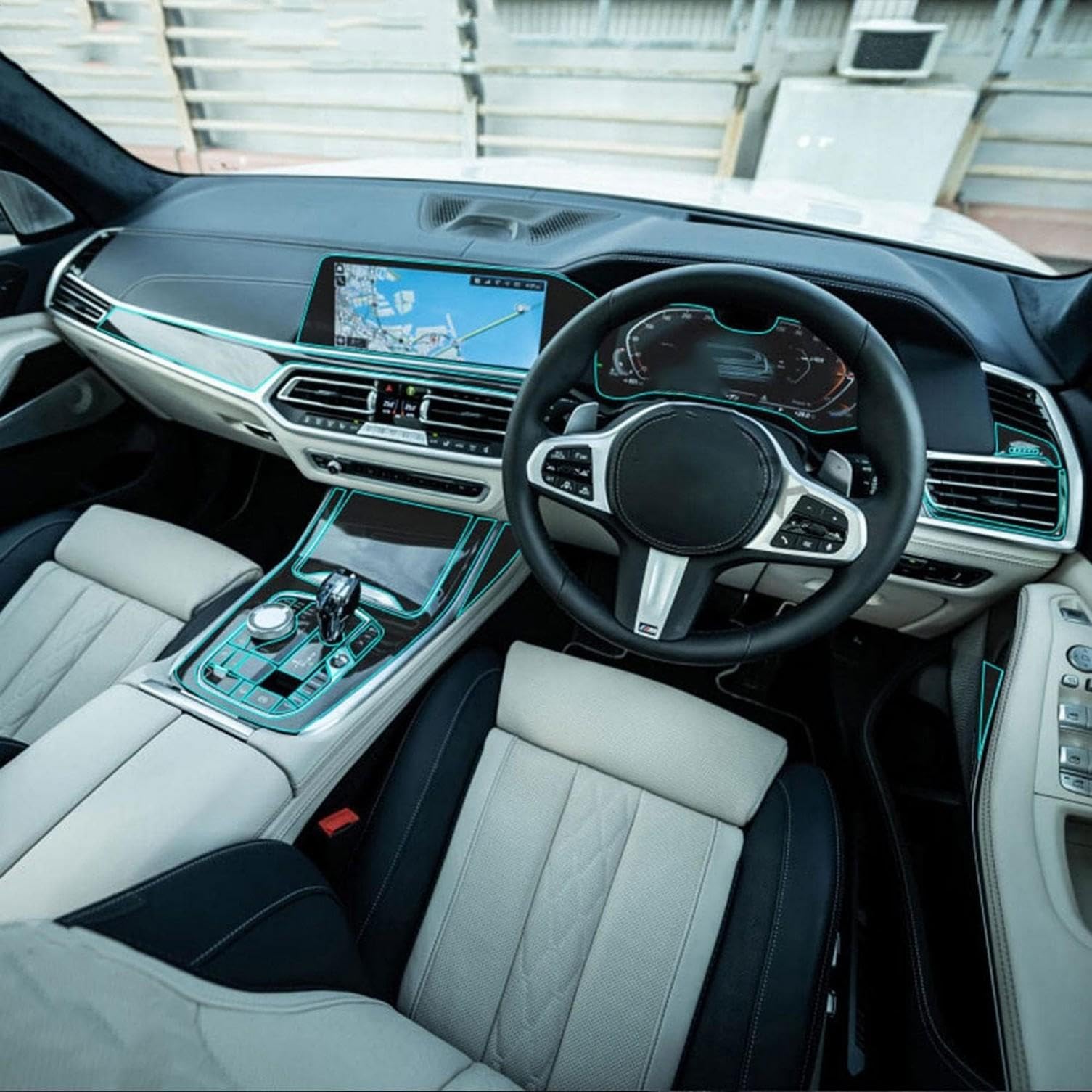Film de protection en TPU anti-rayures pour console BMW X7