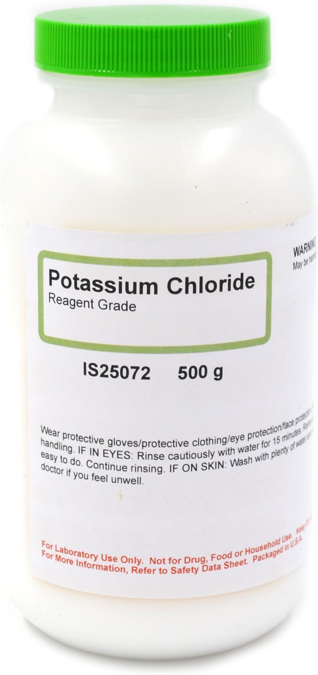 Reagent Grade Potassium Chloride, 500g - The Curated Chemical Collection
