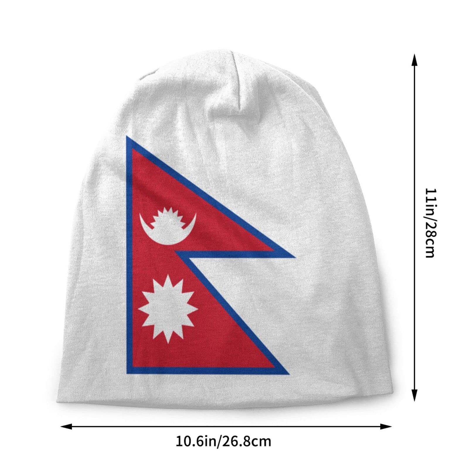 TZT Nepal Flag Beanie Hats Skull Cap Adult Knit Hat Soft Balaclava Baggy Hat Outdoor for Mens Womens