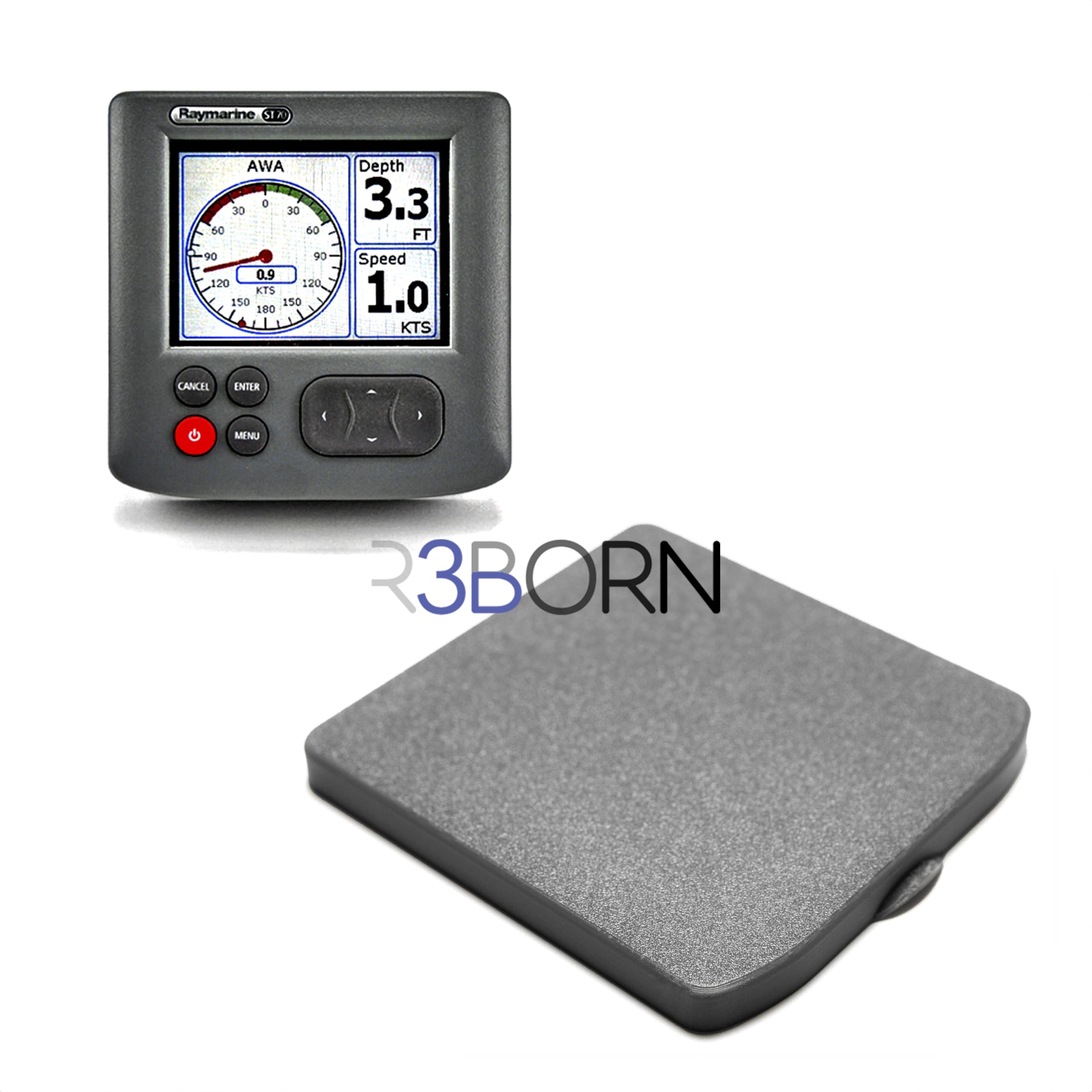 Copertura Solare Compatibile con Raymarine ST70 | Protezione per Tridata, Wind, Depth, Speed, Compass e Multidisplay | Custodia per strumentazione Nautica | Resistente ai Raggi UV