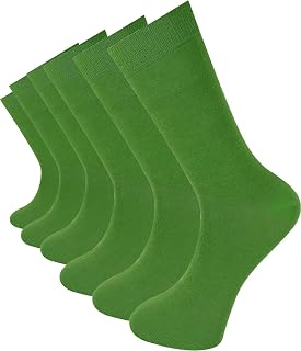 6 pares de calcetines en color liso para hombres y mujeres