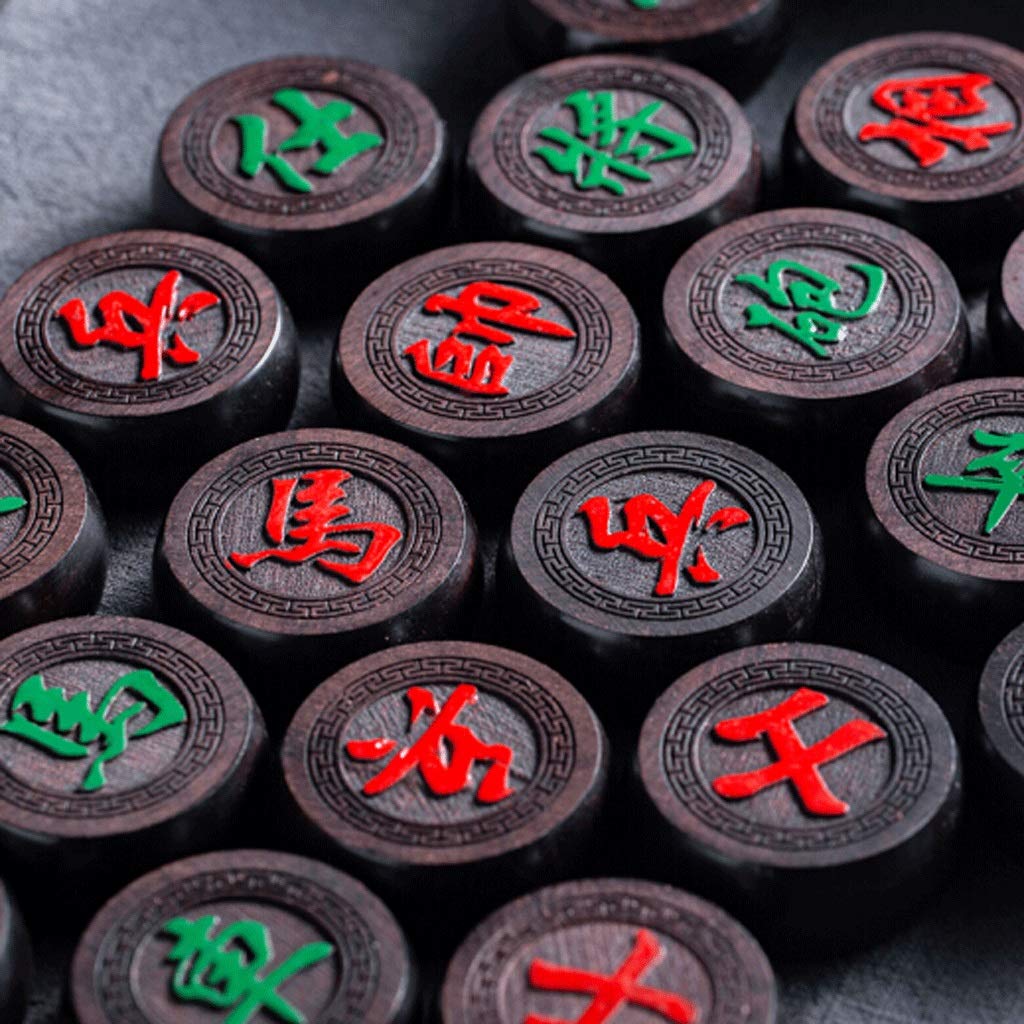 Juego de ajedrez Chino, Piezas de ajedrez, Tablero de ajedrez Plegable, Piezas de ajedrez de Cuero, Tablero de ajedrez Chino Doble Abierto, Regalos portátiles, Regalos para Amantes