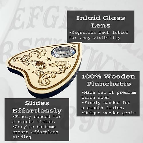 Miniatura 2 de Planchette de madera de alta calidad - Lupa - Ojo espiritual